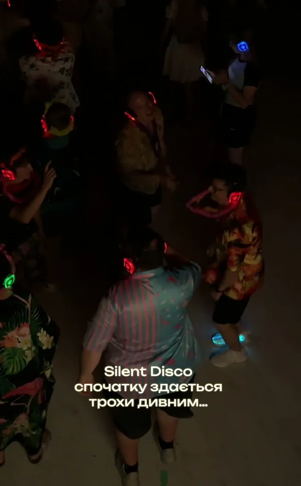 An open-air dancefloor
