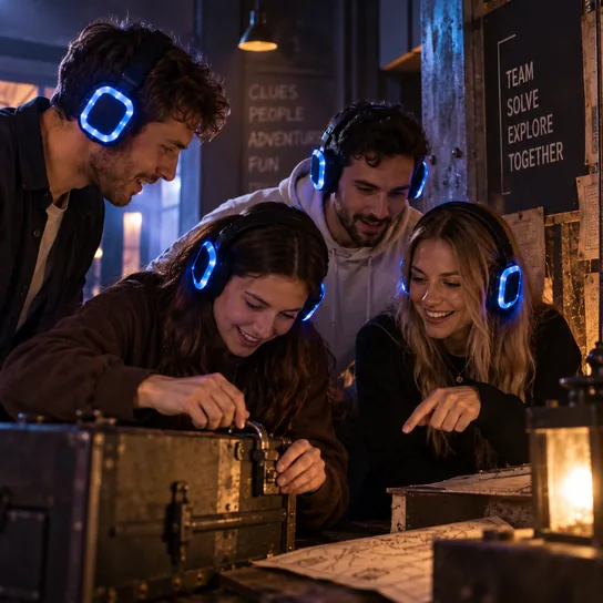 Квест із підказками в навушниках Silent Disco